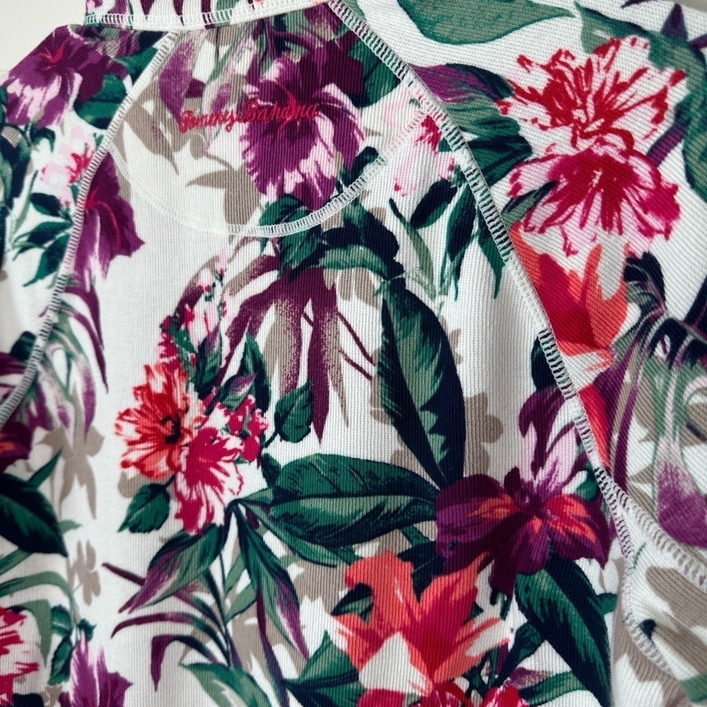 Tommy Bahama Womens Size M Tropical Full Zip Long Sleeve Floral Jacket - Picture 8 of 8